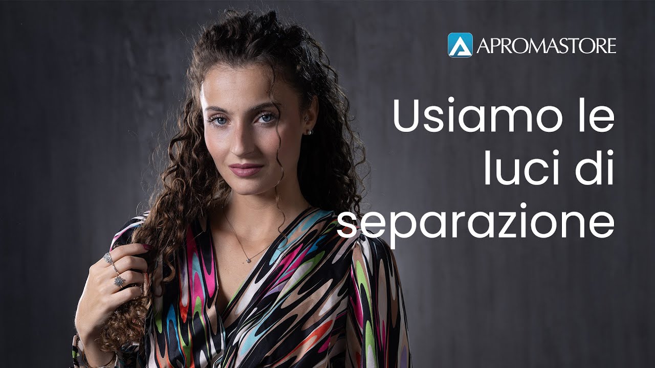 Scatti tridimensionali con le luci di separazione