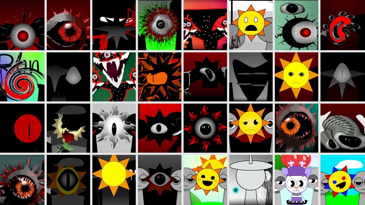 Incredibox Sprunki - Mr sun in stages and mods - All sounds Mr Sun Part 5 | Pixel_sprunki