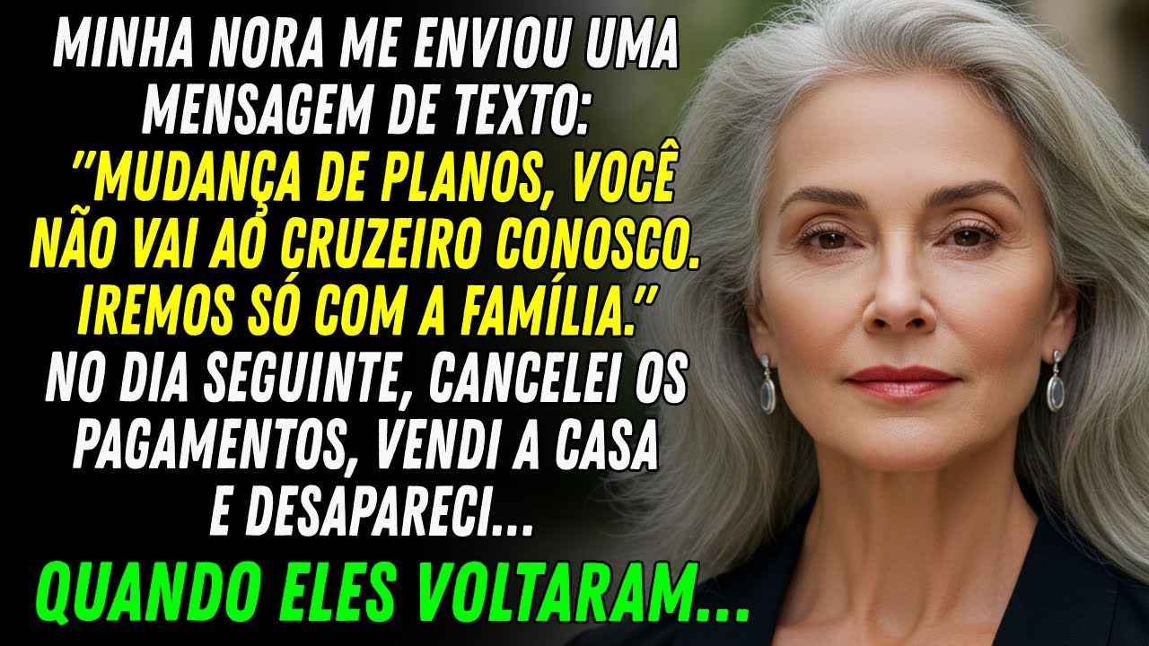 Minha nora me mandou uma mensagem: 