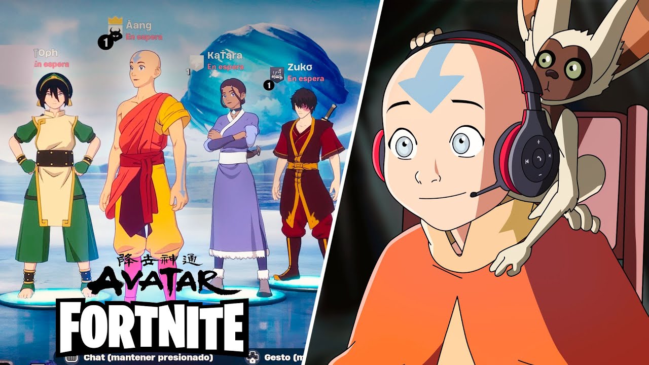 AANG Y SUS AMIGOS JUEGAN FORTNITE (AVATAR LA LEYENDA DE AANG) | FactyKilian