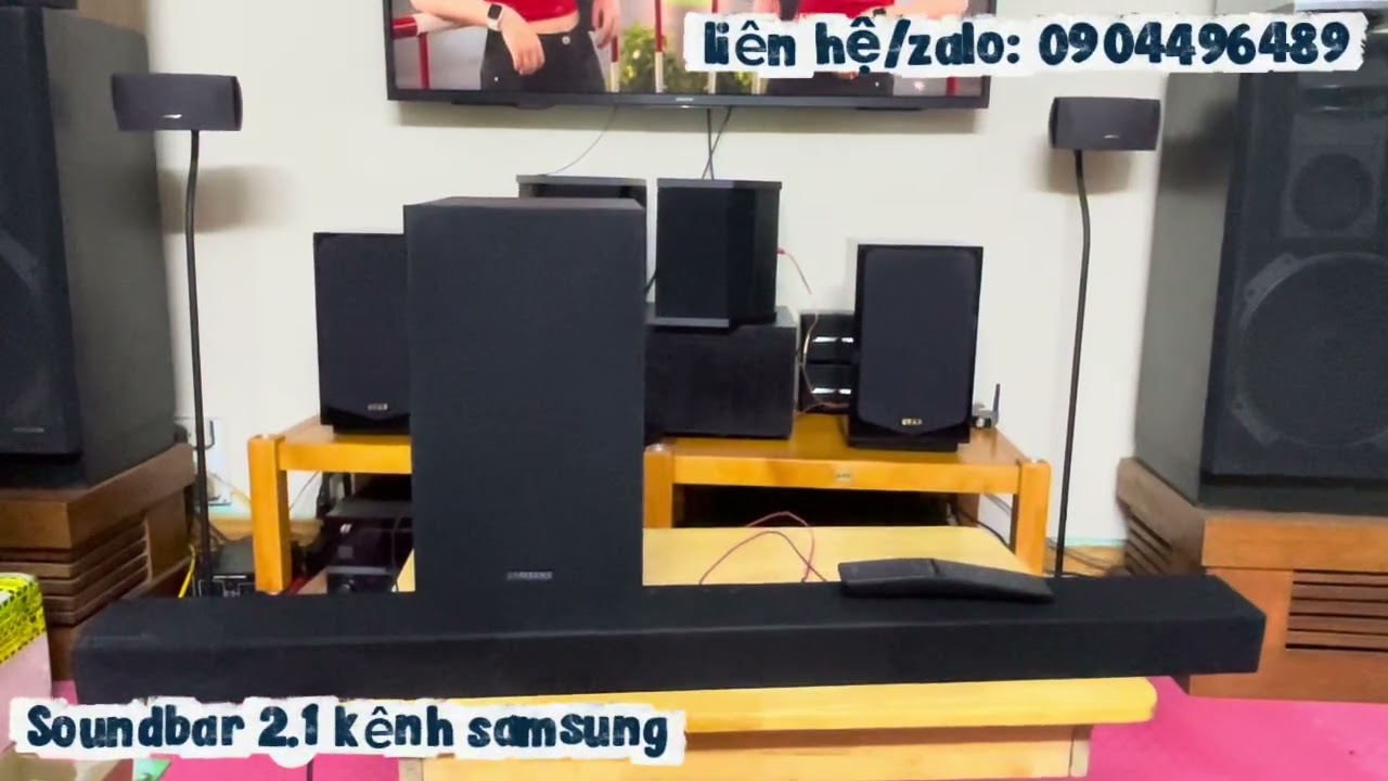 Loa thanh / Soundbar 2.1 kênh (loa thanh + subwoofer) rất đẹp thanh lý 600k . liên hệ 0904496489 