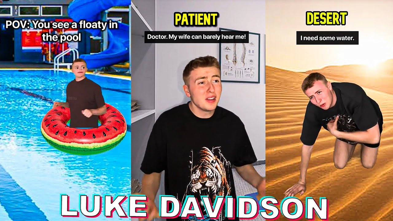 *1 HOUR* LUKE DAVIDSON Shorts Compilation #7 | Funny Luke Davidson TikToks