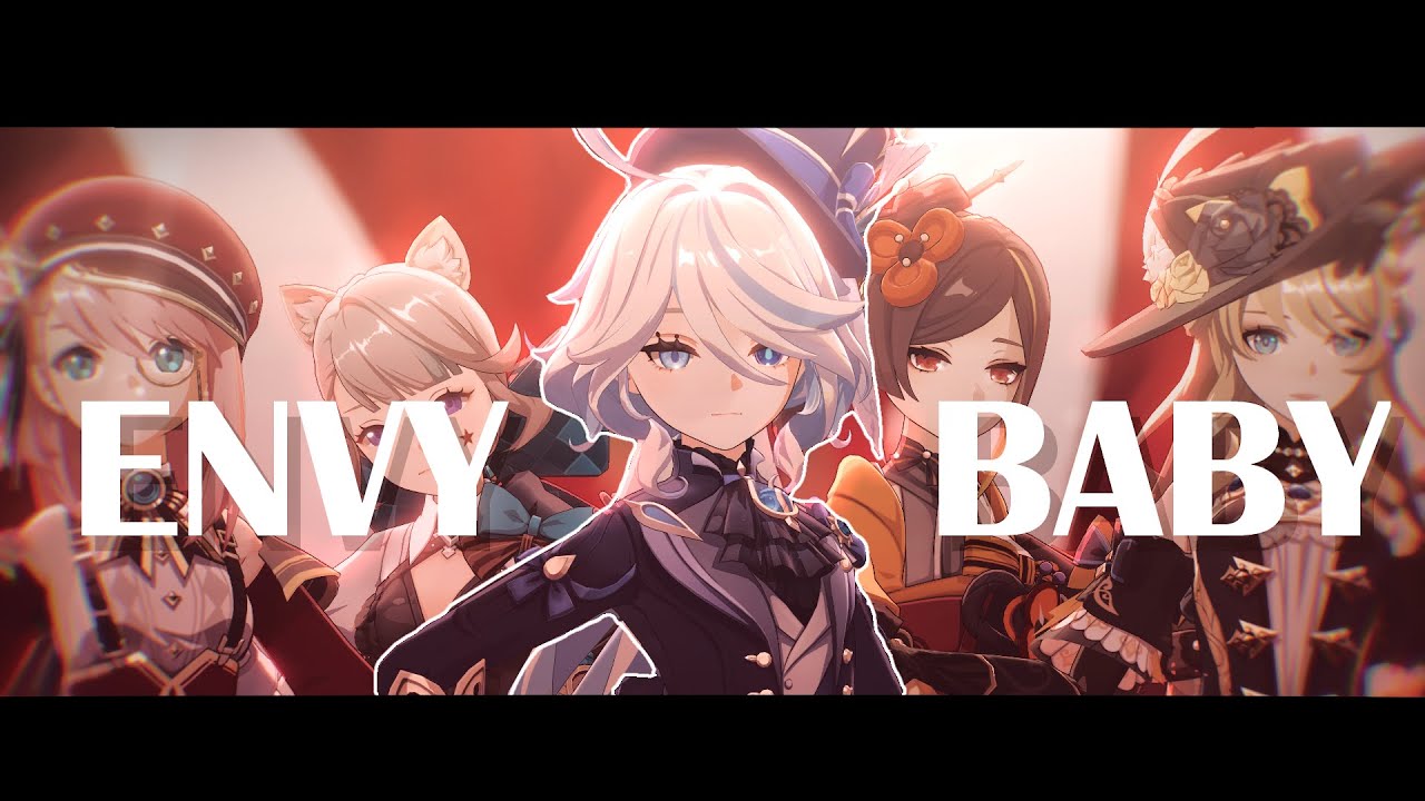 【Genshin Impact MMD】Envy Baby [ furina / Charlotte / Navia  / Lynette / Chiori ]