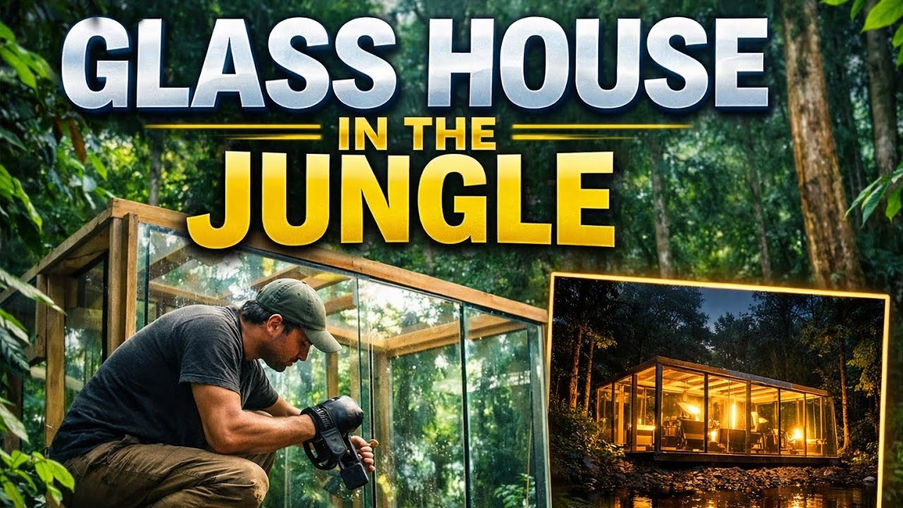 I Built a Transparent Glass Treehouse in the Jungle 🌲 | Survival Glass House