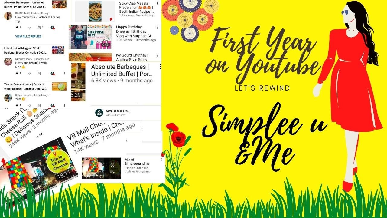 One Year on YouTube | Let's Rewind | Simplee U and Me