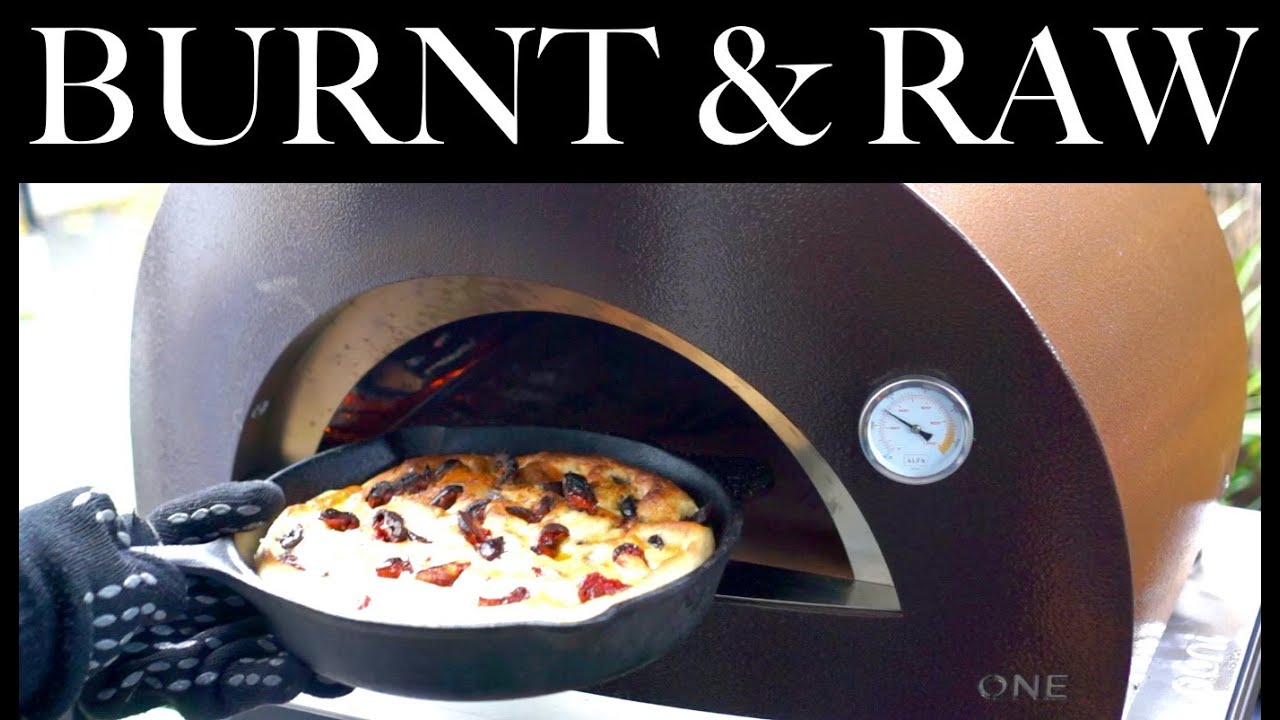 Focaccia in Wood fired pizza oven   Alfa Forni One