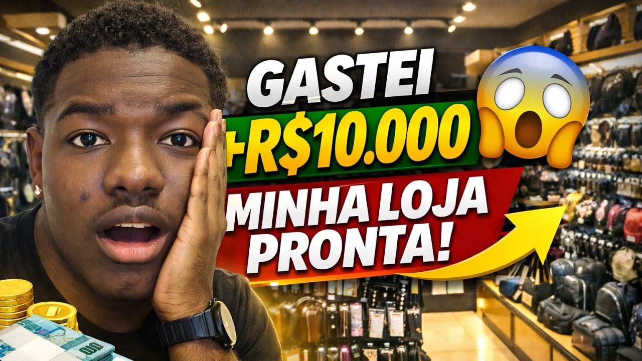 GASTEI 10.000 MIL EM COMPRAS PRA MINHA NOVA LOJA!💸😱 ( JC VLOGS ) 