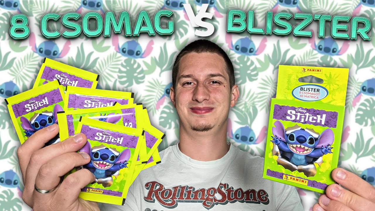 Panini Disney Stitch Matrica | Bliszter Doboz vs 8 Csomag