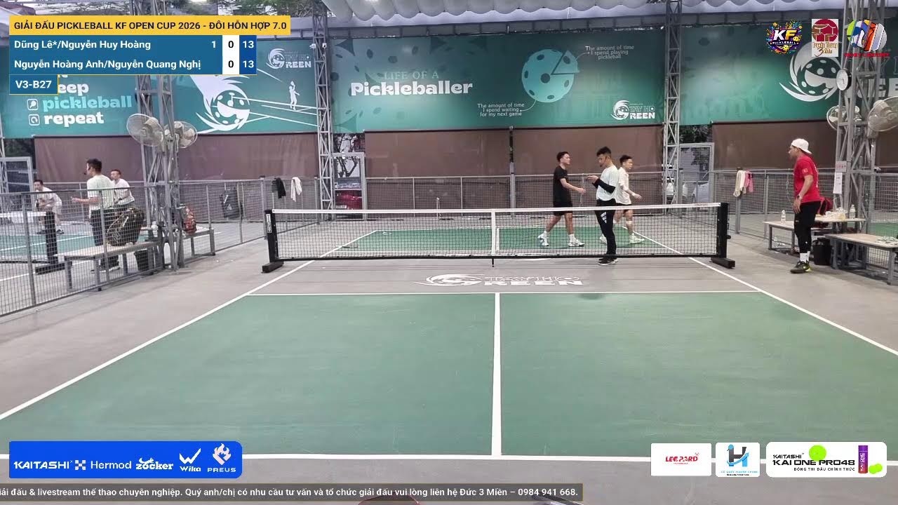 LIVE | GIẢI ĐẤU PICKLEBALL KF OPEN CUP 2026 - ĐÔI HỖN HỢP 7.0 | V3-B27