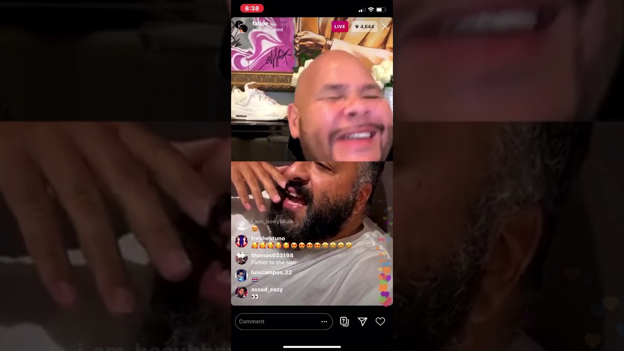FAT JOE TALKING TO DJ KHALED ON IG RAW AND UNCUT #10