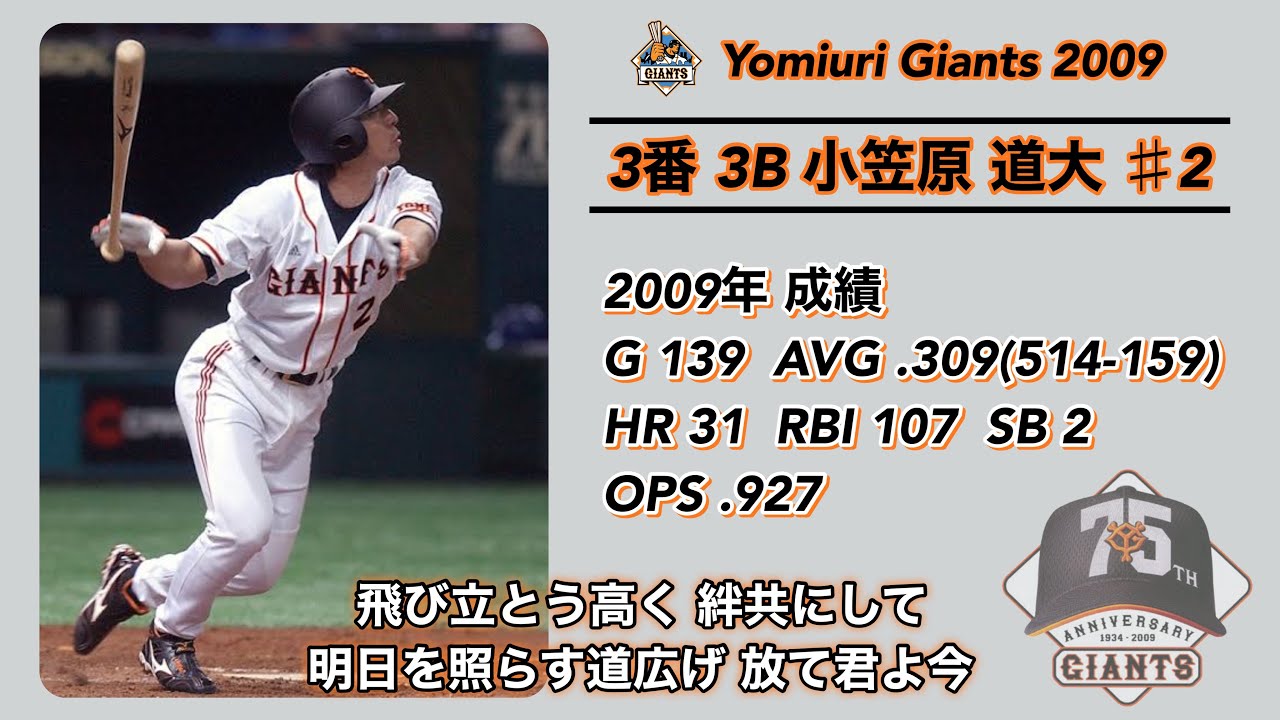 2009年 読売ジャイアンツ  応援歌 1-9＋‪α