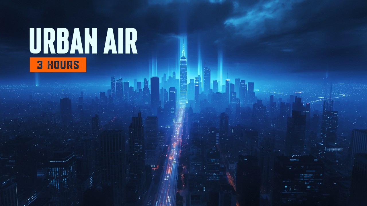 Lunar Drift • City Silent-Wide | Nocturnal Urban Air for Deep Sleep | 3 Hours
