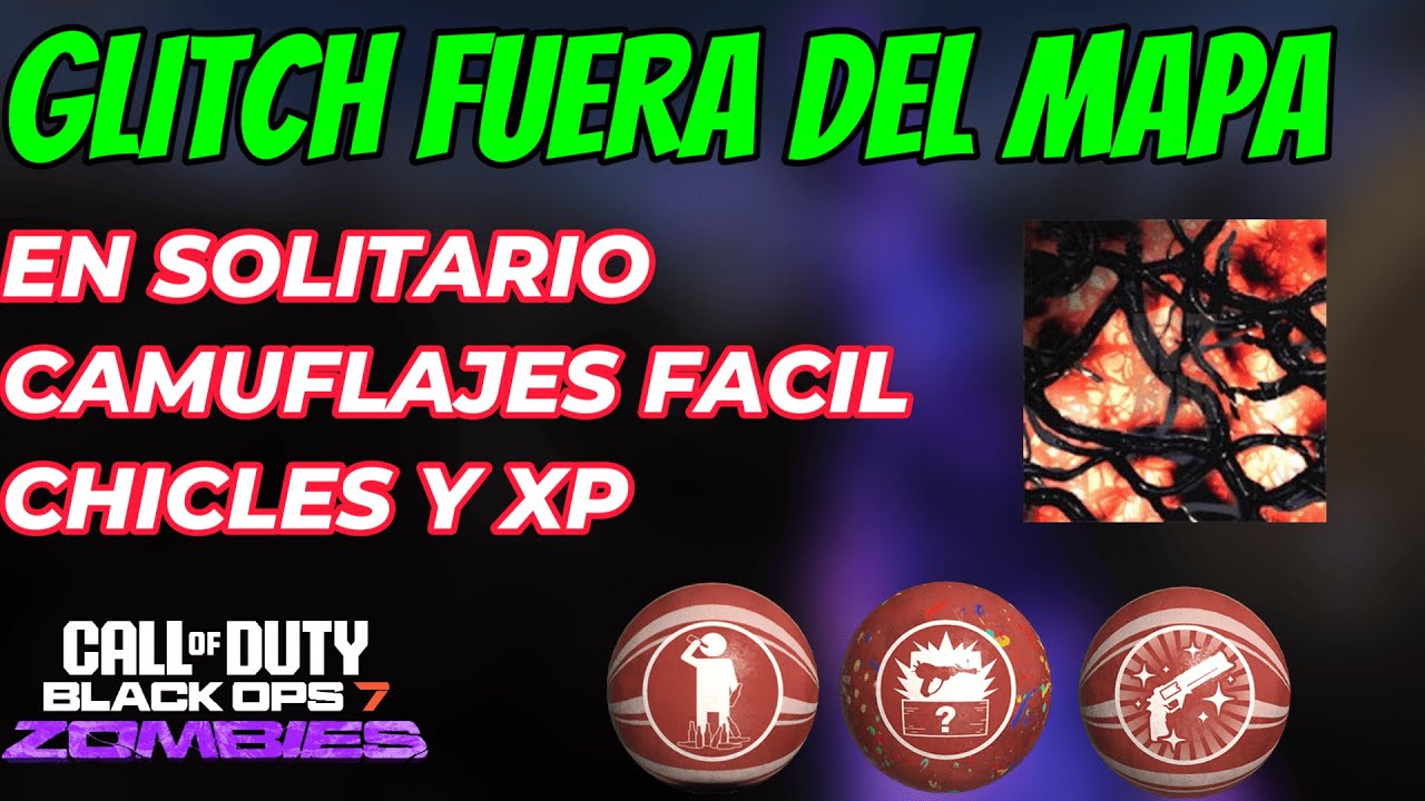 BO7 ZOMBIES NUEVO MEJOR GLITCH EN SOLITARIO DESBLOQUEA CAMUFLAJES XP RONDAS Y CHICLES INFINITOS