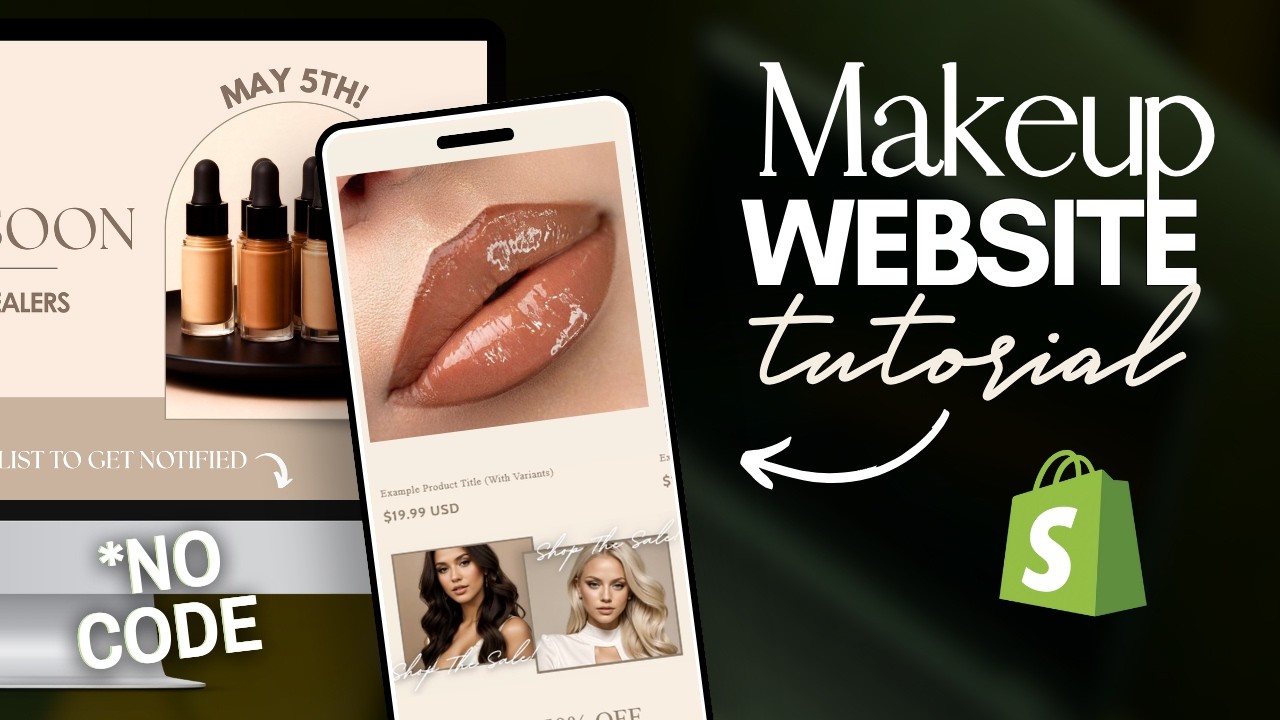 Как создать вирусный сайт о косметике на Shopify | Советы по оптимизации Shopify для увеличения п...