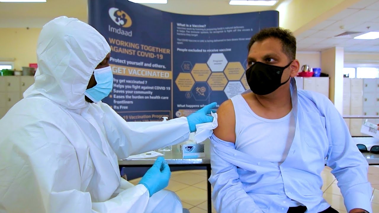 Imdaad Organized Covid-19 Vaccination Drive at Manzeli Staff Accommodation
