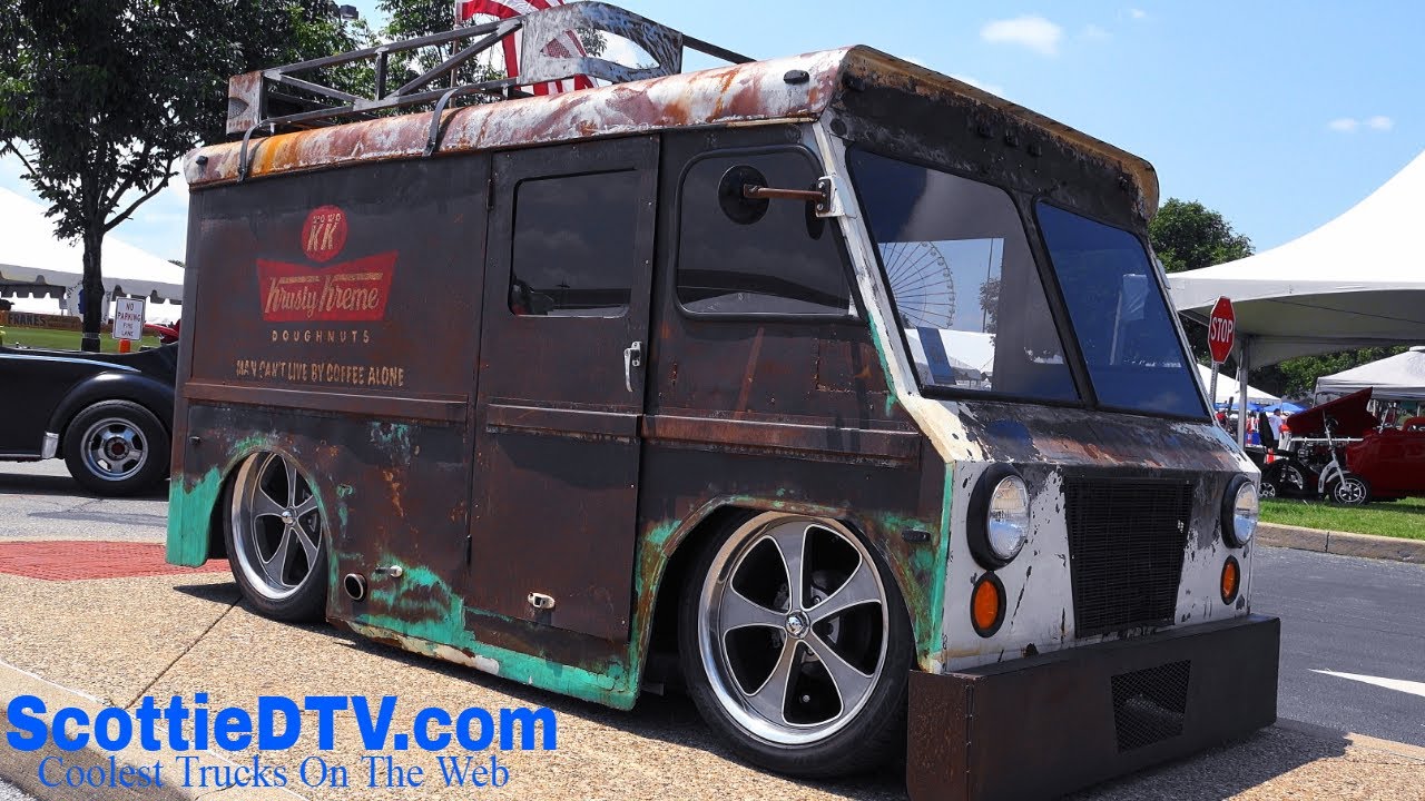 Krusty Kreme  Doughnuts Patina Rod Delivery Truck  2018 NSRA Street Rod Nationals