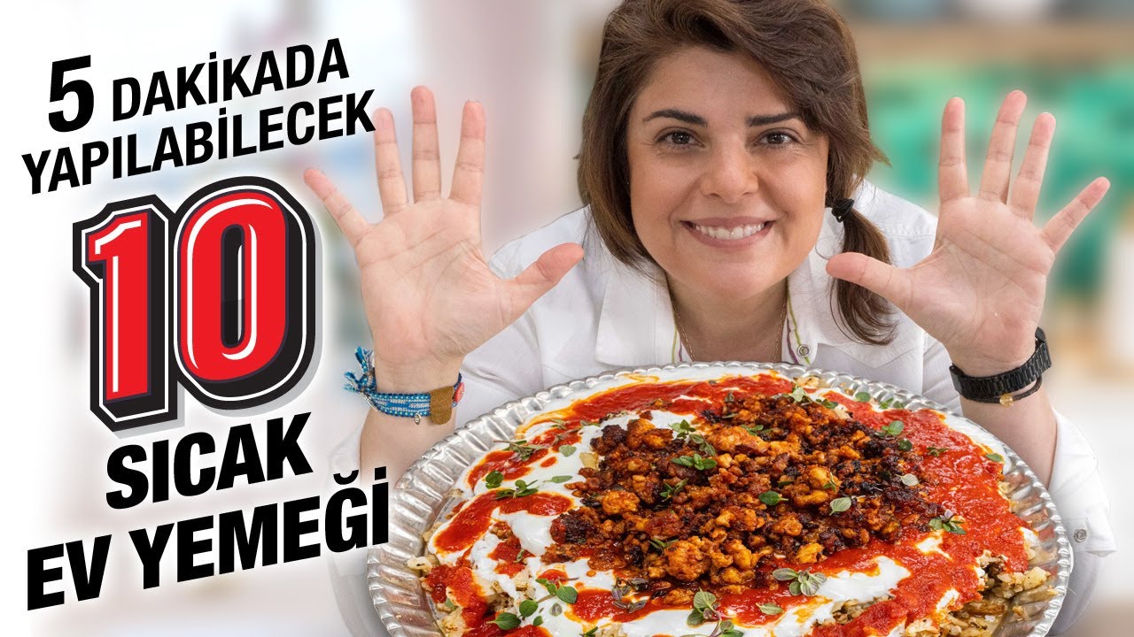 5 Dakikalık EN Güzel 10 Sıcak Ev Yemeği Tarifi | Kebap, İskender, Bezelye, Kuru Fasulye & Pilav