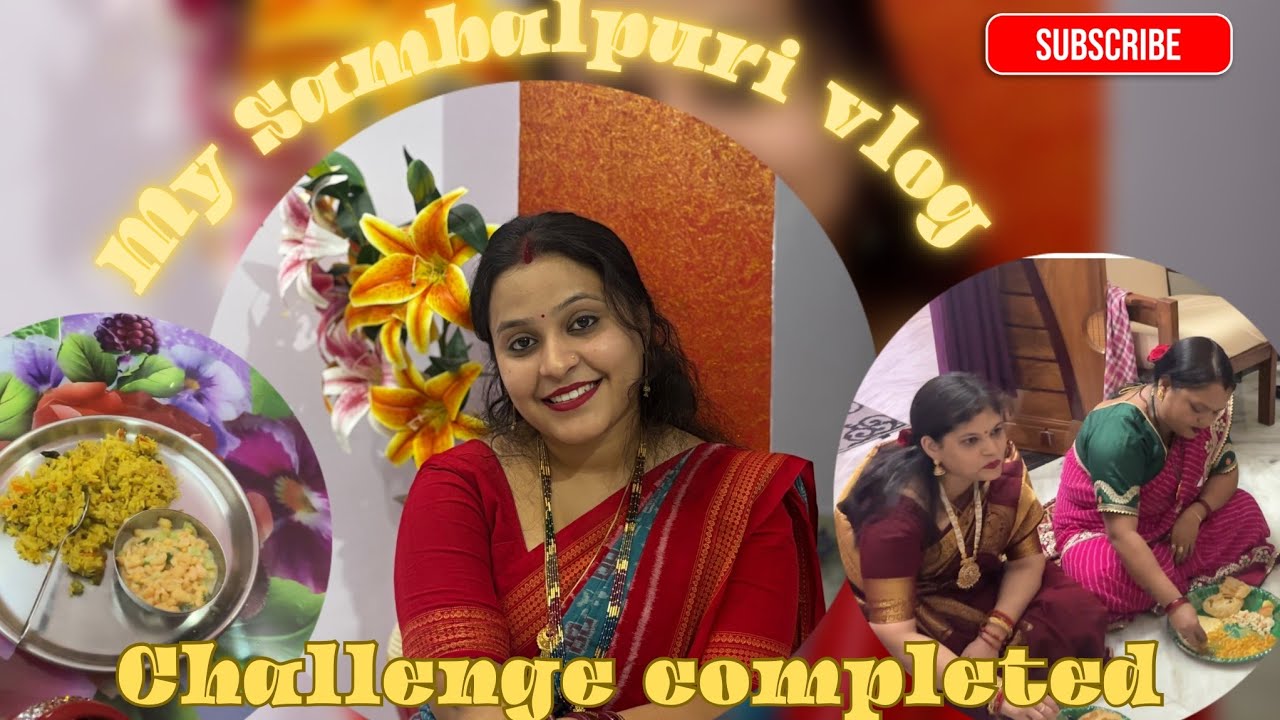 My first Sambalpuri vlog 🎀 || Challenge completed 👍🏻 ||  ritujhavlogs 