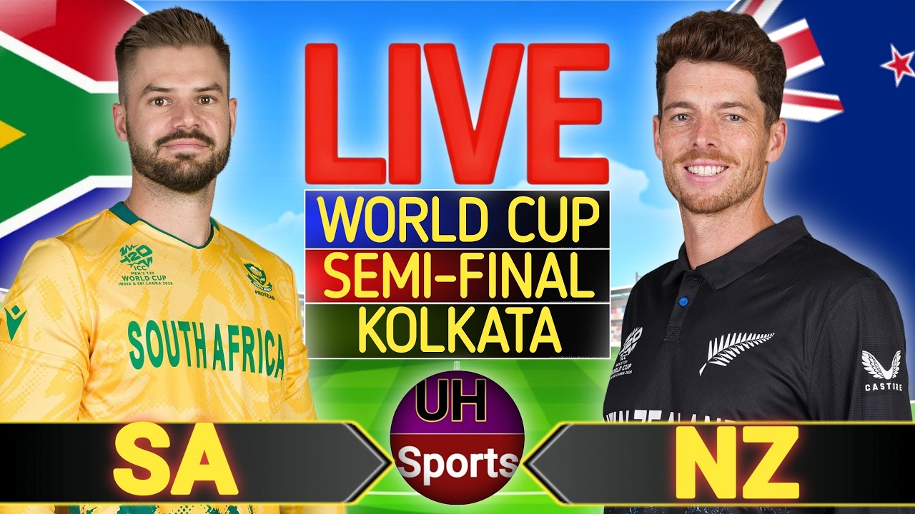 NZ vs SA Live Match Cricket, T20 Live Cricket Match Today, Score Commentary, T20 World Cup 2026, SA