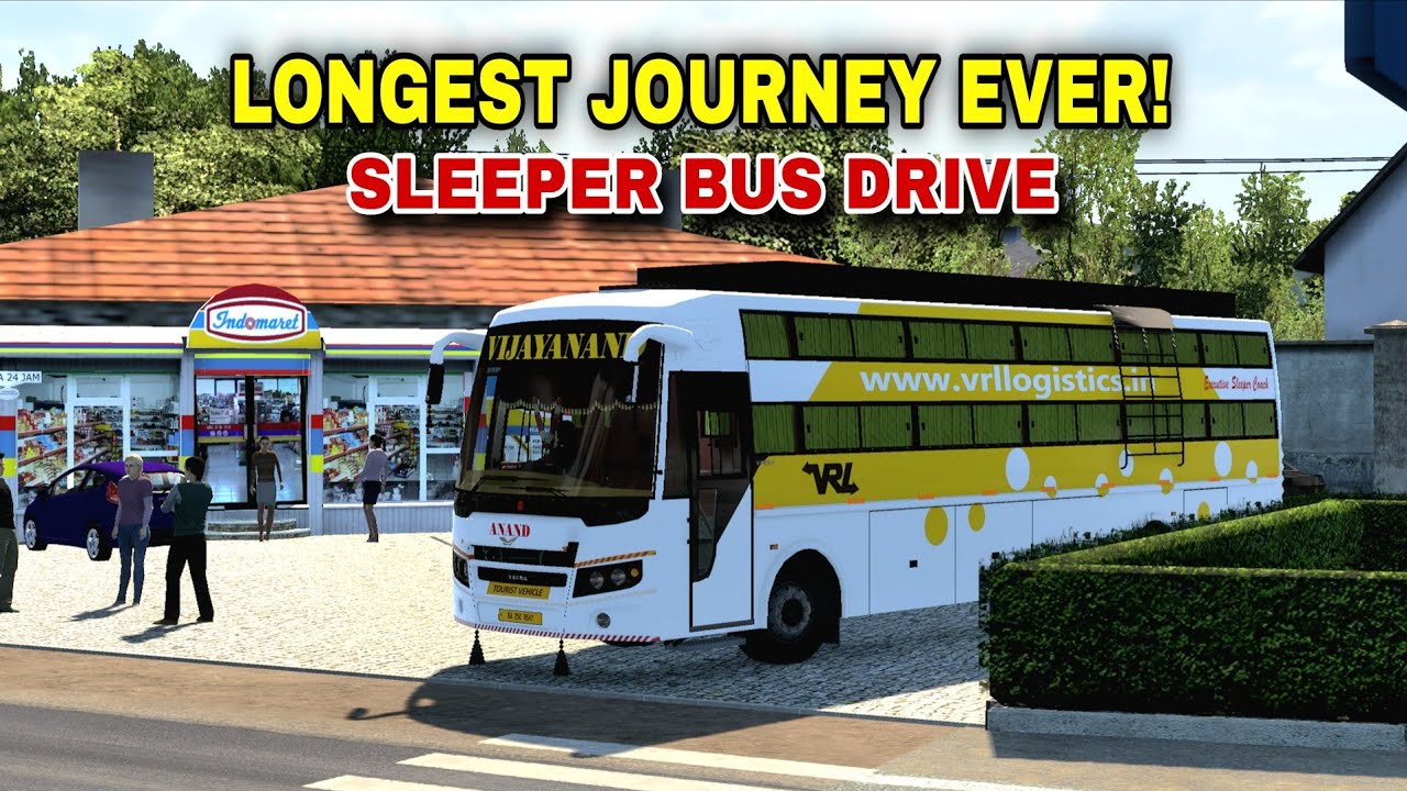 SABSE LONGEST JOURNEY EVER! 😱 VRL Sleeper Bus Drive in ETS2 | The Hardik Gaming