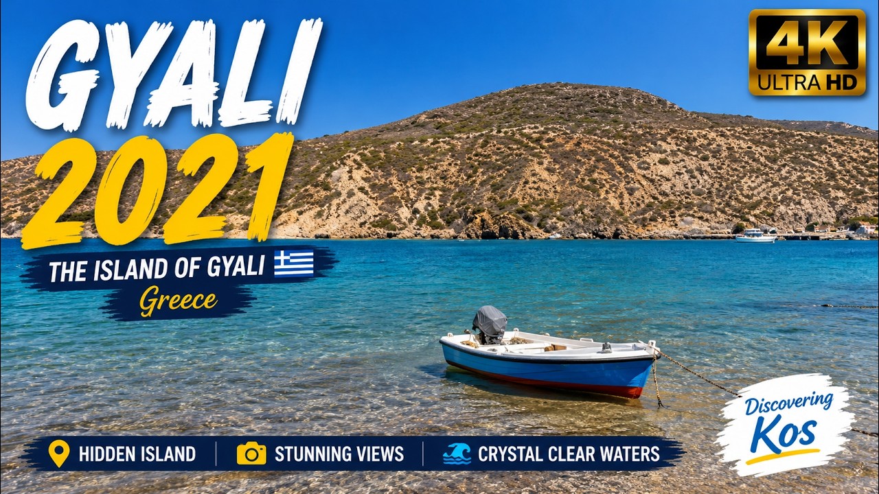 The island of Gyali in 2021 in Greece (4k)
