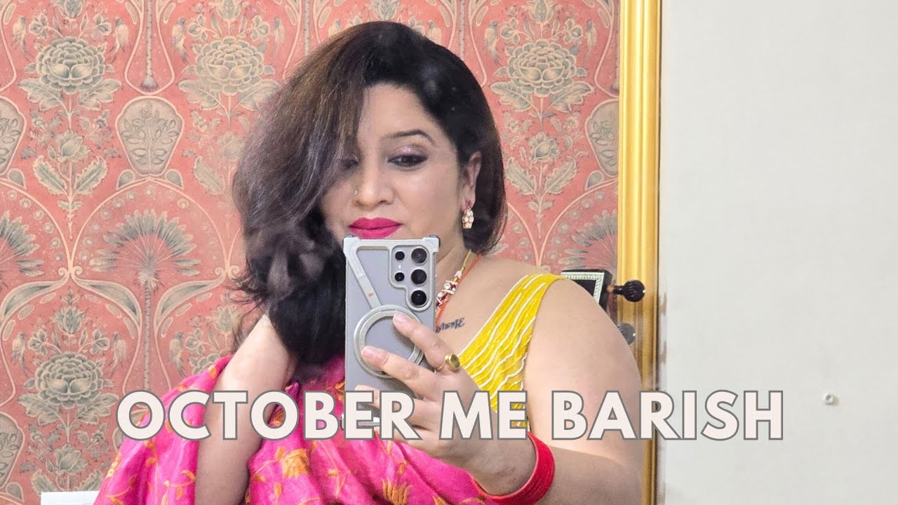 October ki barish and chilli oil momos #yashicatiwari #dailyvlog #rainsounds #viralvideo #sitar 