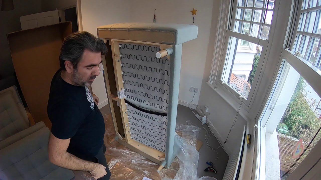 Ikea LANDSKRONA Light Green 2 Seat Sofa Assembly Time-lapse