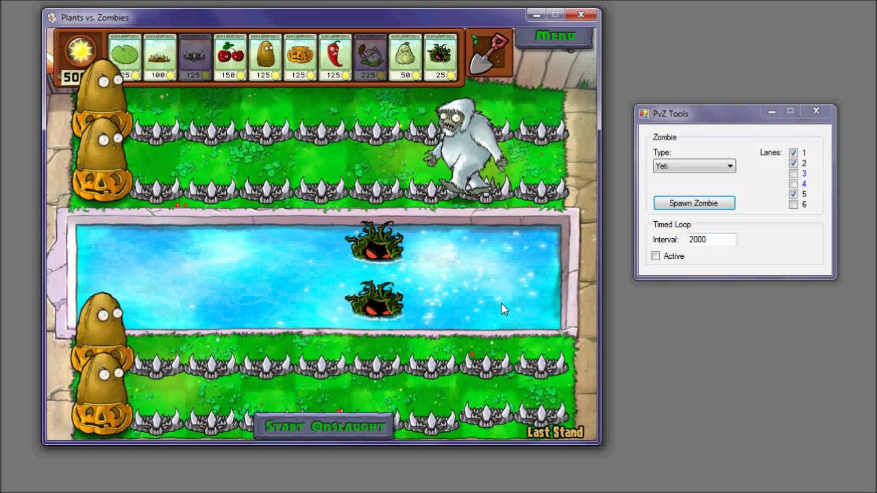 PvZ Spawn Hack : Spike Rocks