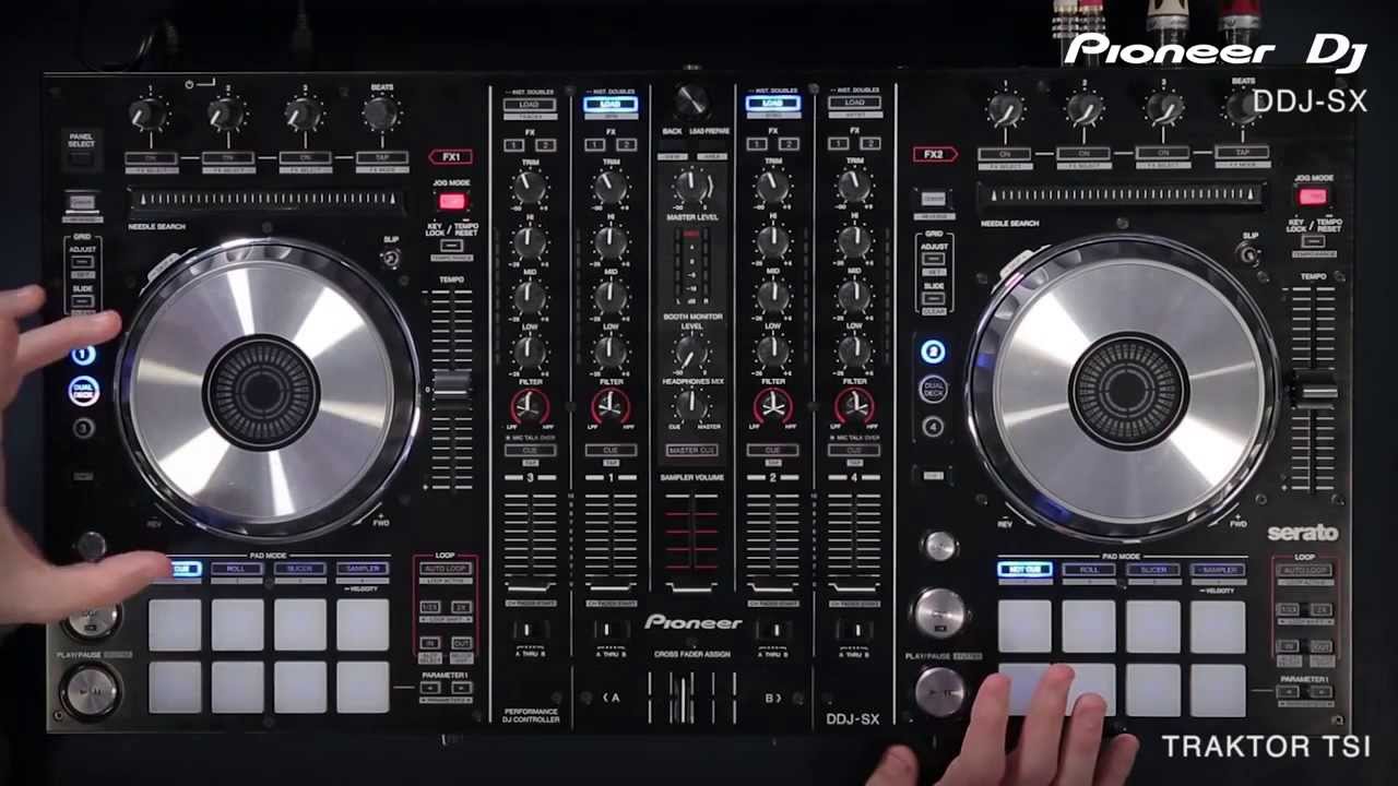 Pioneer DDJ-SX. Работа с Traktor Pro.