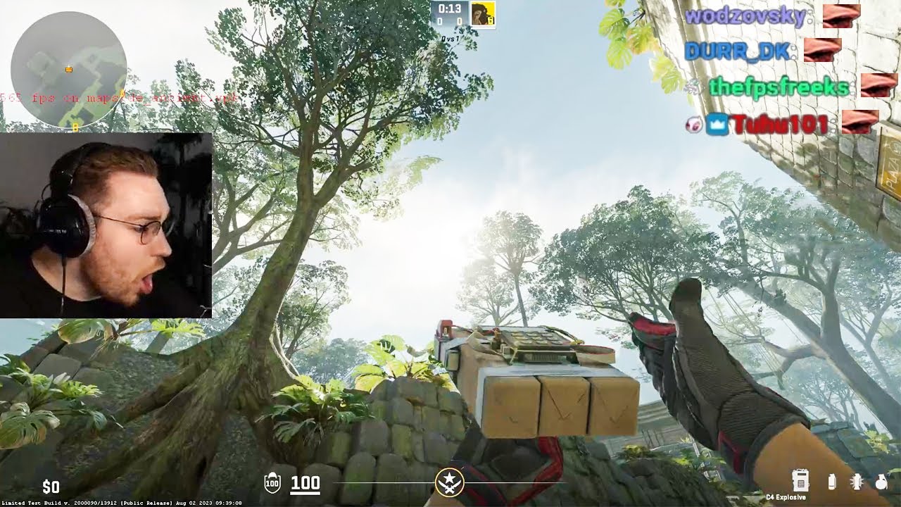 ohnepixel speechless after seeing CS2's new update