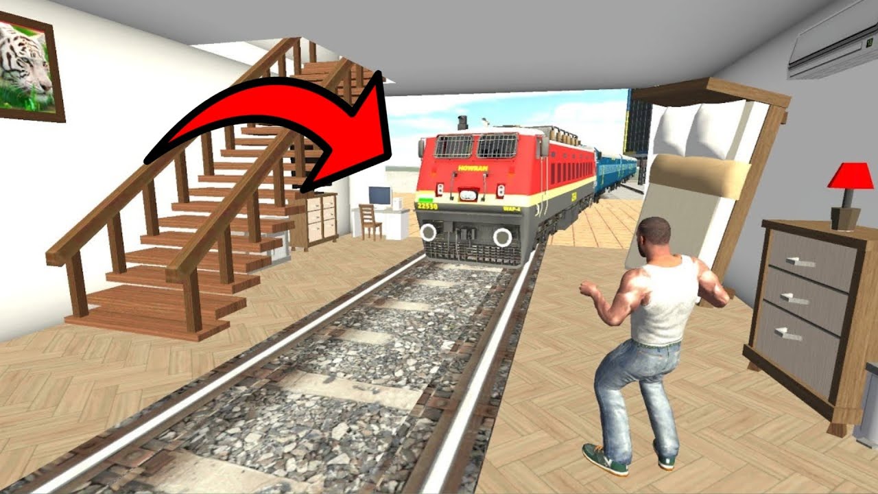 Franklin Change House to Train Station in Indian Bike Driving 3D 🤯| WAIT FOR END 😱