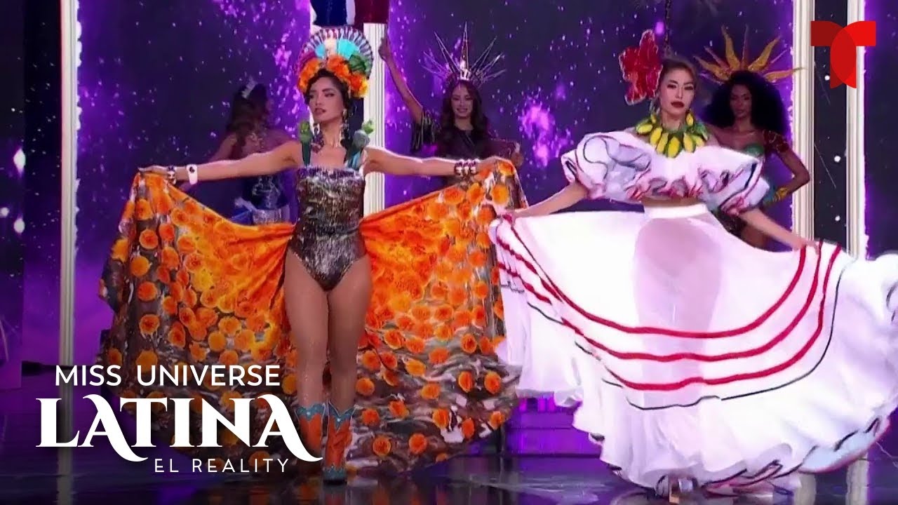 Las candidatas desfilan en traje típico | Miss Universe Latina, El Reality