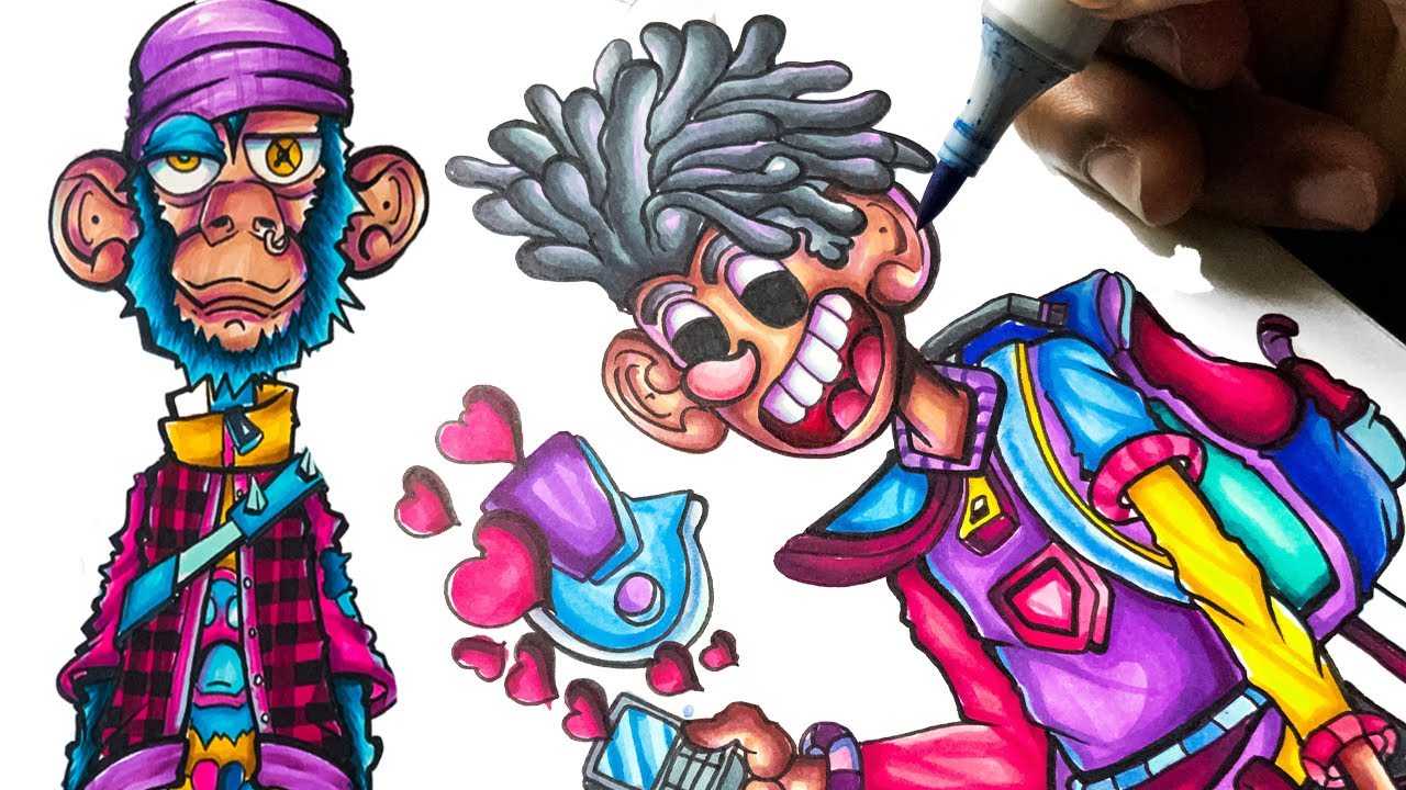 HOW TO Draw CHARACTERS From Start to Finish | Drawing Tutorial