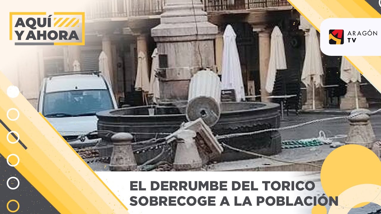El derrumbe del Torico sobrecoge a toda la poblaci&oacute;n turolense