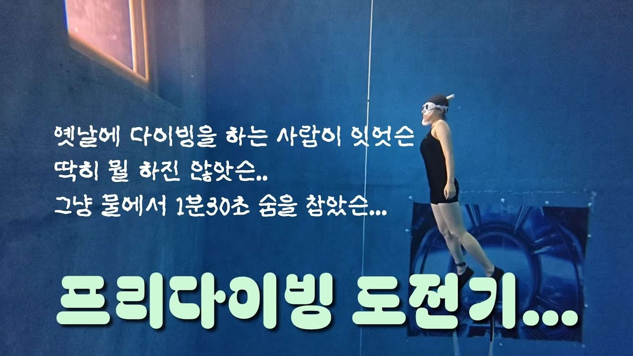 다이빙로그 | 프리다이빙 도전기 | PADI LEVEL 2 초급 자격증 취득에 걸리는 시간? | 프린이 나가신다!