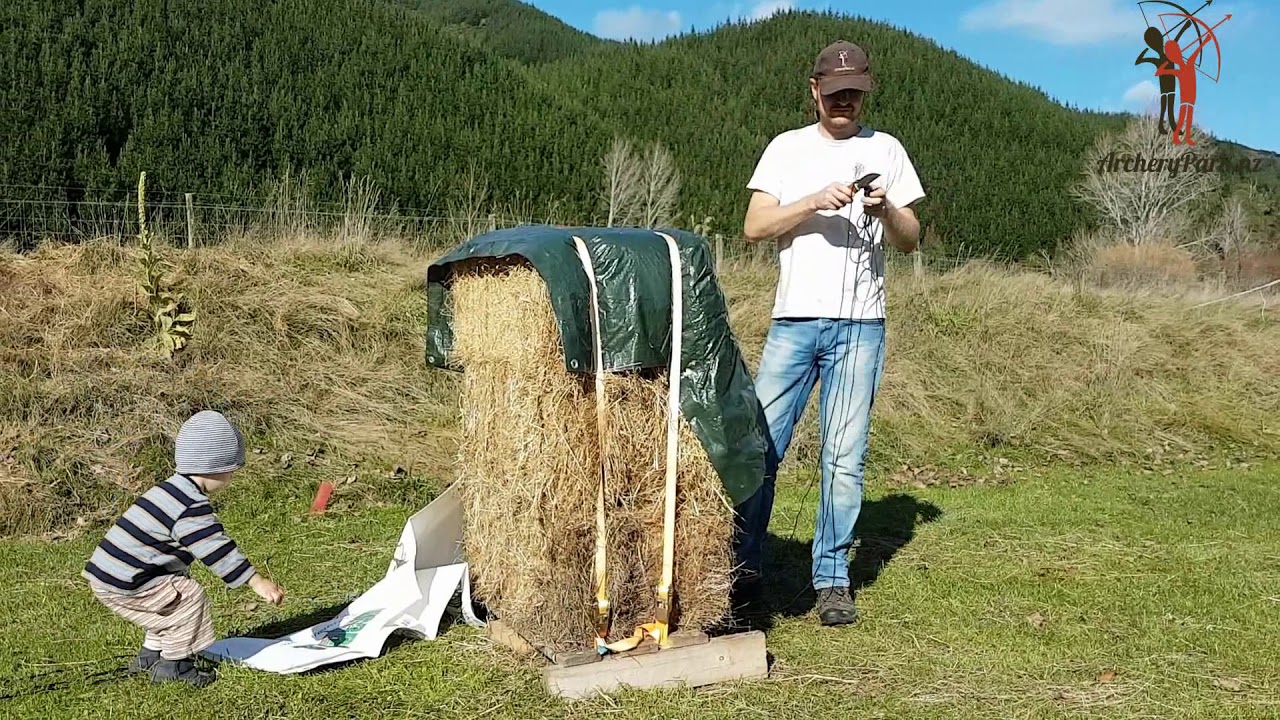 How to build a large and affordable archery target