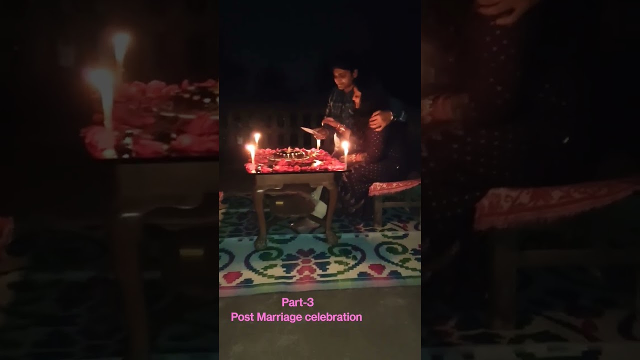 Post marriage #candlelightparty#cakecuttingceremony