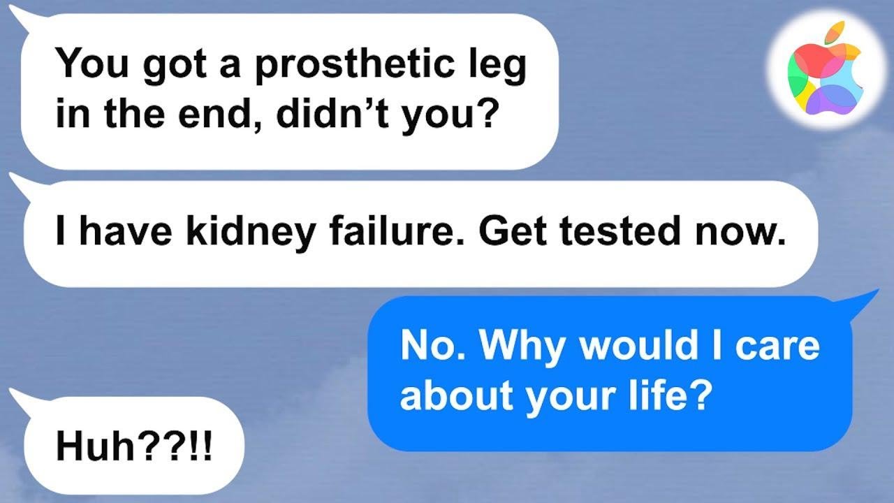 【Apple】Years ago I lost my leg because of my sister. Now she wants my kidney.