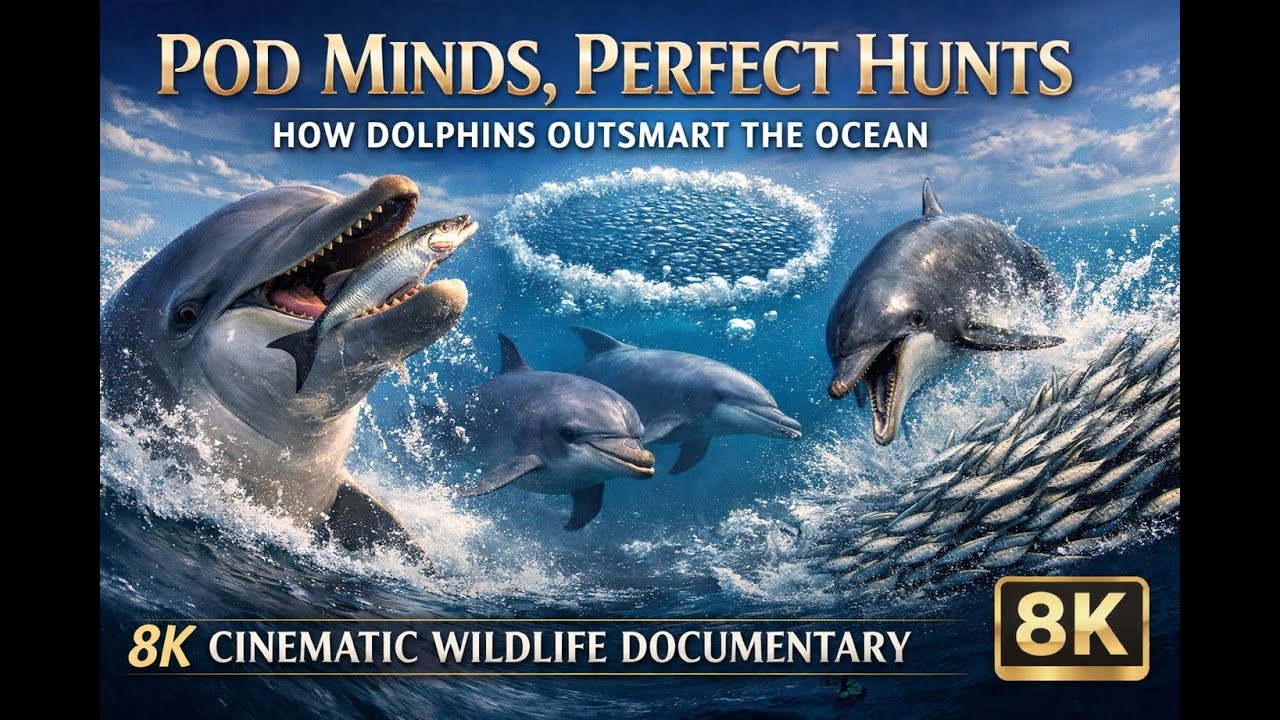 Pod Minds, Perfect Hunts: How Dolphins Outsmart the Ocean | 8K Cinematic Wildlife Documentary