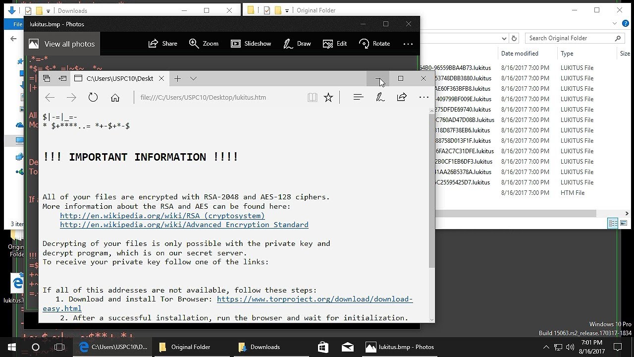 AppCheck Anti-Ransomware : Locky Ransomware (.lukitus) Block Video
