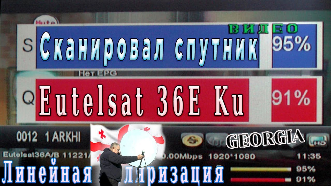 Сканировал спутник Eutelsat 36Е Ku Линейная поляризация Вам это не надо