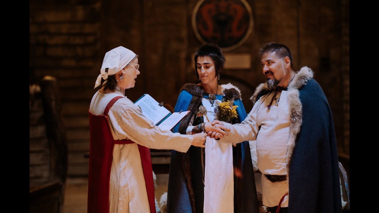 Viking-Themed Elopement in Denmark | Longhouse Ceremony, Picnic & Authentic Details