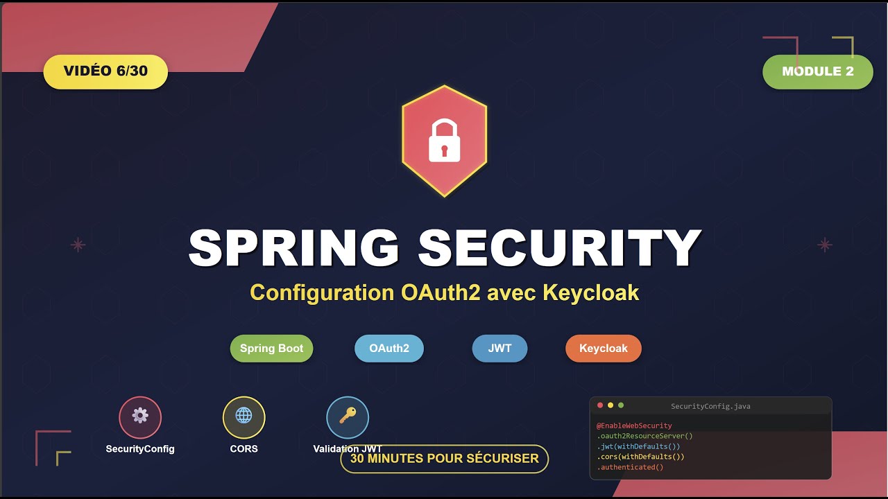 Configuration Spring Security OAuth2 & JWT | Keycloak #6/30