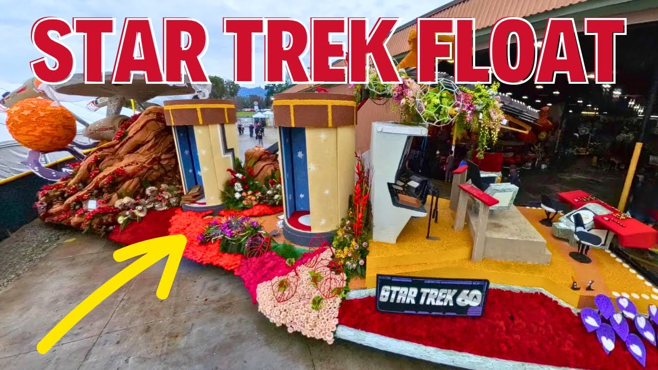 Star Trek Float 🚀 Behind the Scenes 🌹Decorating & Driving | Rose Parade #bucketlist