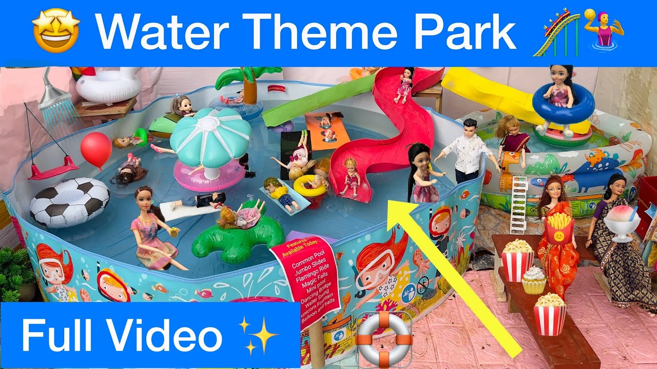 Barbie Family Water Theme Park Play 🏊 Full Video In Tamil | Classic Barbie Show in tamil