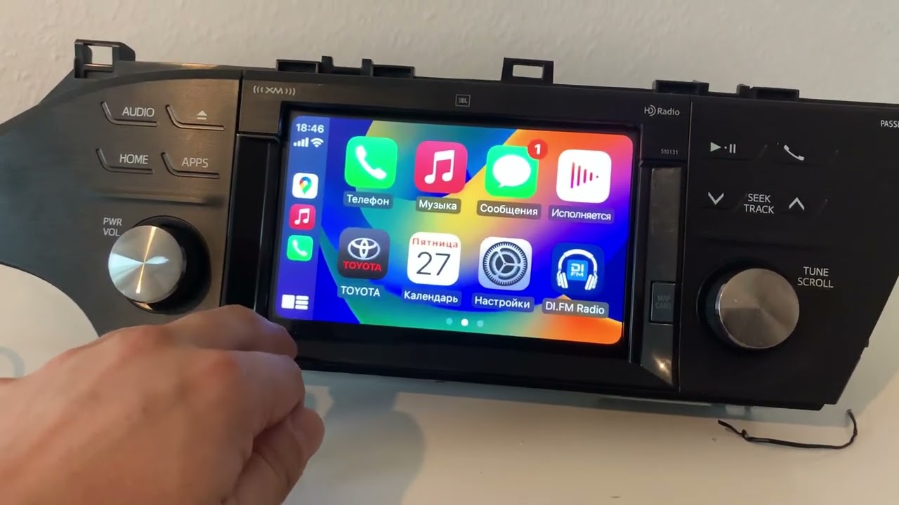 Оригинальная евро магнитола с CarPlay и Android Auto , Toyota Avalon 13-18 год