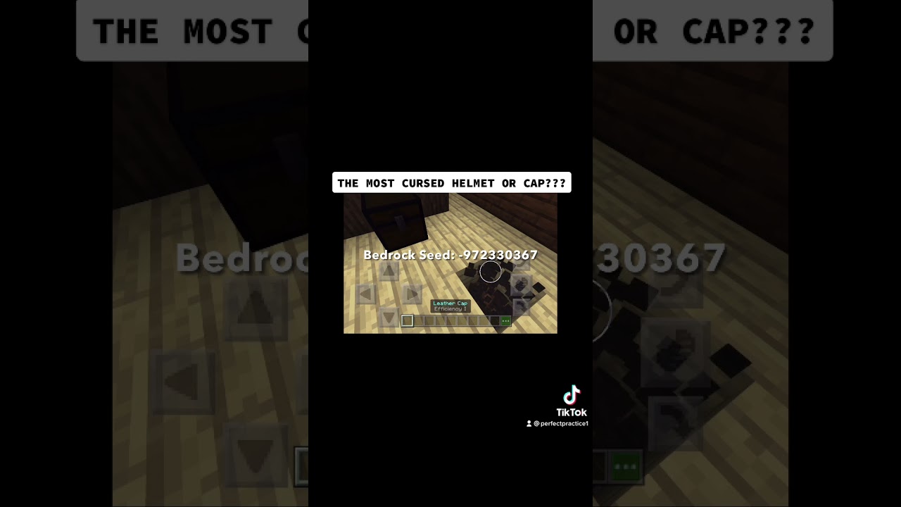 The most cursed helmet in Minecraft Bedrock!!!