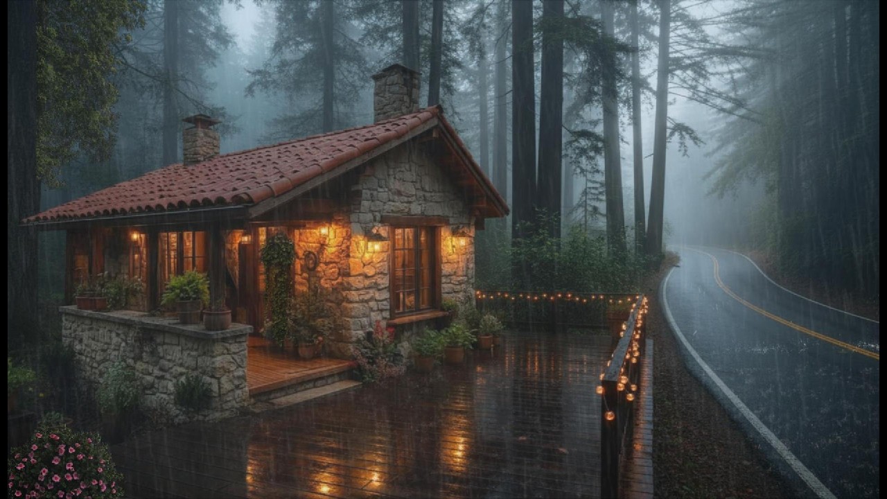 ASMR Rain White Noise to Sleep Deeply-#雨音 #rainfall #raining