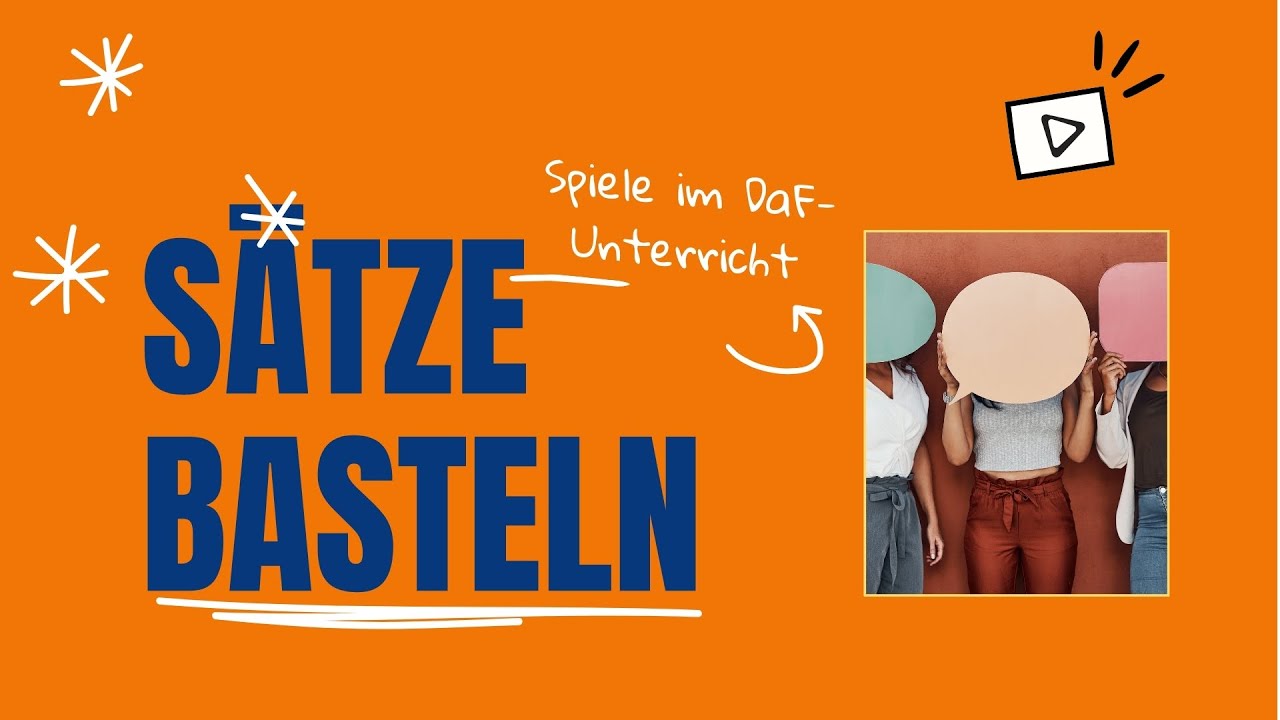 Sätze basteln | DaF/DaZ Spiele | Satzbau spielerisch erlernen | Deutschunterricht