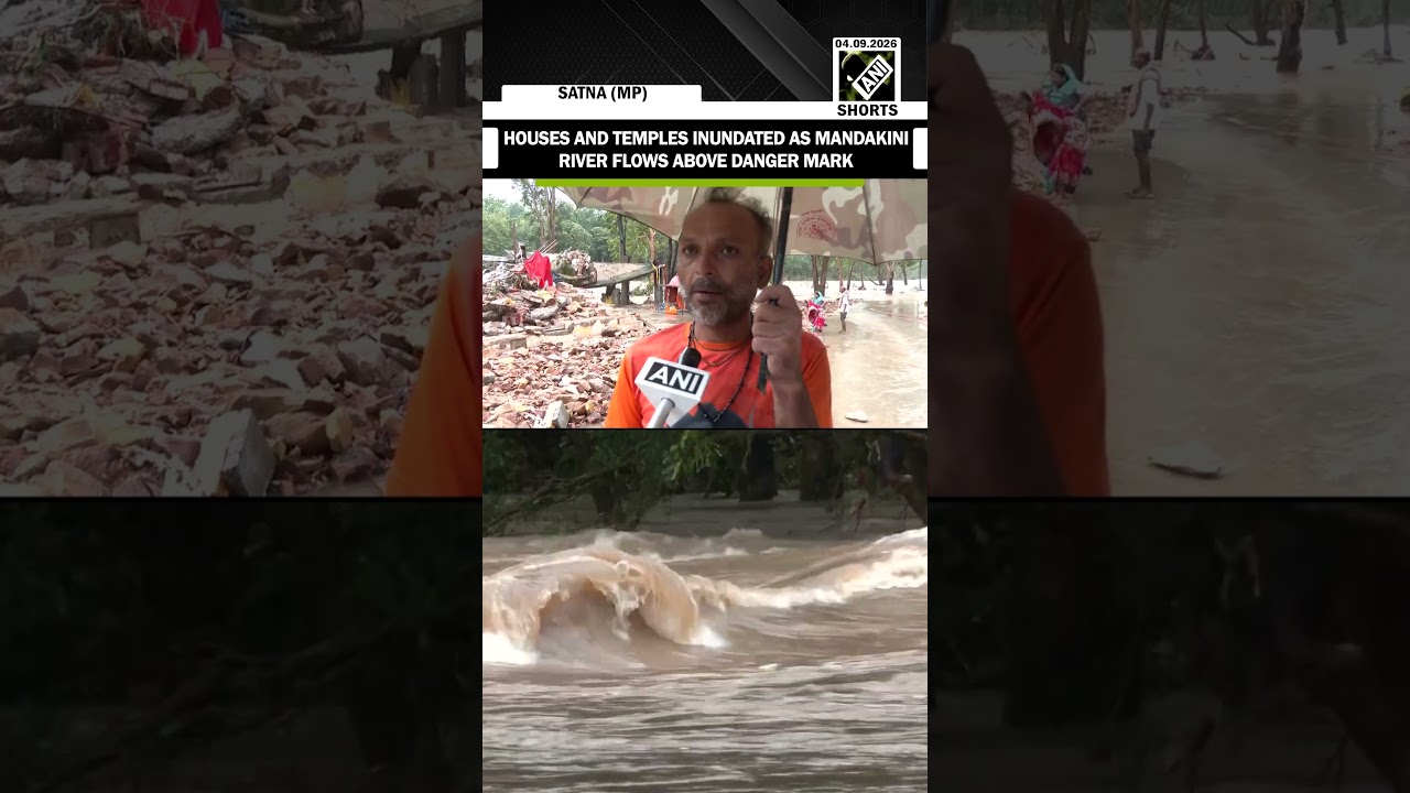 MP: Houses and temples inundated as Mandakini River flows above danger mark in Satna